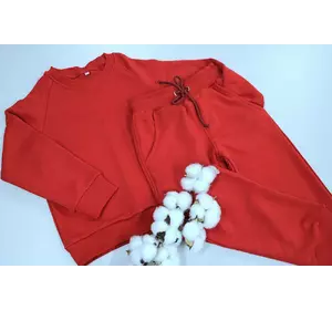 Дитячий весняний   костюм без капюшона колір червоний  116, 122,128