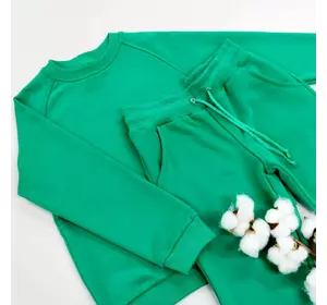 Дитячий весняний   костюм без капюшона колір зелений 152,158