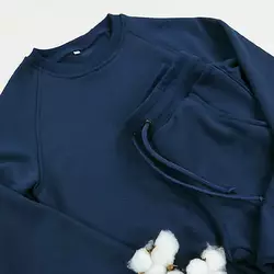 Дитячий весняний   костюм без капюшона колір темно синій  164,170