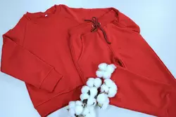 Дитячий весняний   костюм без капюшона колір червоний  98, 104, 110.