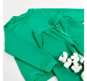 Дитячий весняний   костюм без капюшона колір зелений 164,170