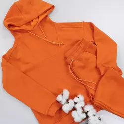 Дитячий трикотажний костюм без утеплення колір помаранчевий 158, 164, 170