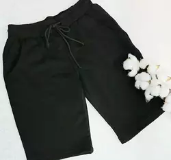 Дитячі та підліткові трикотажні шорти колір чорні 164,170 Дитячі та підліткові трикотажні шорти колір чорні 164,170