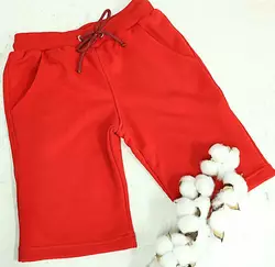 Дитячі та підліткові трикотажні шорти колір червоний 152,158 Дитячі та підліткові трикотажні шорти колір червоний 152,158