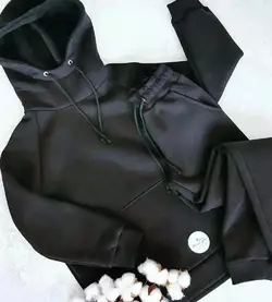 Дитячий  чорний трикотажний костюм з утепленням 116, 122, 128,134. Дитячий  чорний трикотажний костюм з утепленням 116, 122, 128,134.