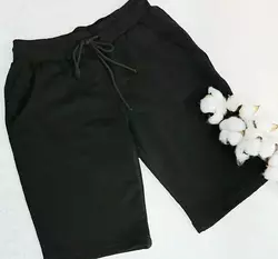 Дитячі та підліткові трикотажні шорти колір чорні 152,158 Дитячі та підліткові трикотажні шорти колір чорні 152,158