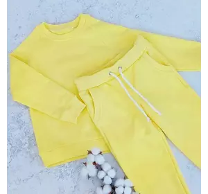 Дитячий весняний   костюм без капюшона колір жовтий 116,122,128 Дитячий весняний   костюм без капюшона колір жовтий 116,122,128