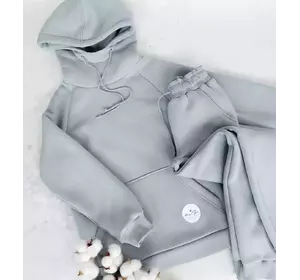 Дитячий  сірий трикотажний костюм з утепленням 116, 122, 128,134. Дитячий  сірий трикотажний костюм з утепленням 116, 122, 128,134.