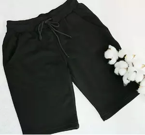 Дитячі та підліткові трикотажні шорти колір чорні 116,122,128 Дитячі та підліткові трикотажні шорти колір чорні 116,122,128