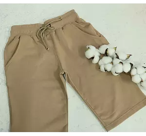 Дитячі та підліткові трикотажні шорти колір капучіно 98,104,110 Дитячі та підліткові трикотажні шорти колір капучіно 98,104,110