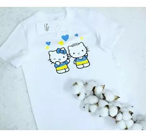 Футболка дитяча з принтом "Kytty" біла 98, 104,110р Футболка дитяча з принтом "Kytty" біла 98, 104,110р