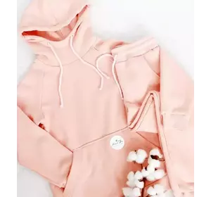 Дитячий трикотажний костюм утеплений колір пудра 158, 164, 170 Дитячий трикотажний костюм утеплений колір пудра 158, 164, 170