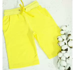 Дитячі та підліткові трикотажні шорти колір жовтий 164,170 Дитячі та підліткові трикотажні шорти колір жовтий 164,170