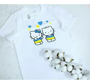 Футболка дитяча з принтом "Kytty" біла 152, 158 Футболка дитяча з принтом "Kytty" біла 152, 158
