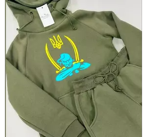 Дитячий та підлітковий трикотажний костюм утеплений  з принтом "Козак"98, 104, 110. Дитячий та підлітковий трикотажний костюм утеплений  з принтом "Козак"98, 104, 110.