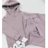 Дитячий та підлітковий трикотажний костюм утеплений колір суха роза 158, 164, 170